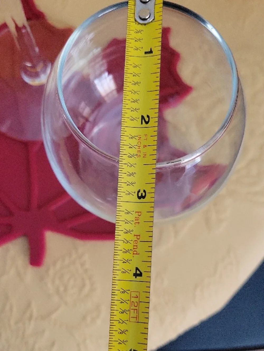 Clear Glass Wine and Brandy Glasses - Set of 3
